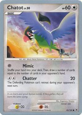Chatot LV.30 (55/100) (Empotech - Dylan Lefavour) [World Championships 2008] - Card Brawlers | Quebec | Canada | Yu-Gi-Oh!
