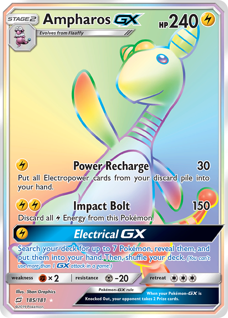 Ampharos GX (185/181) [Sun & Moon: Team Up] - Card Brawlers | Quebec | Canada | Yu-Gi-Oh!