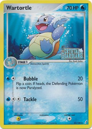 Wartortle (42/100) (Stamped) [EX: Crystal Guardians] - Card Brawlers | Quebec | Canada | Yu-Gi-Oh!