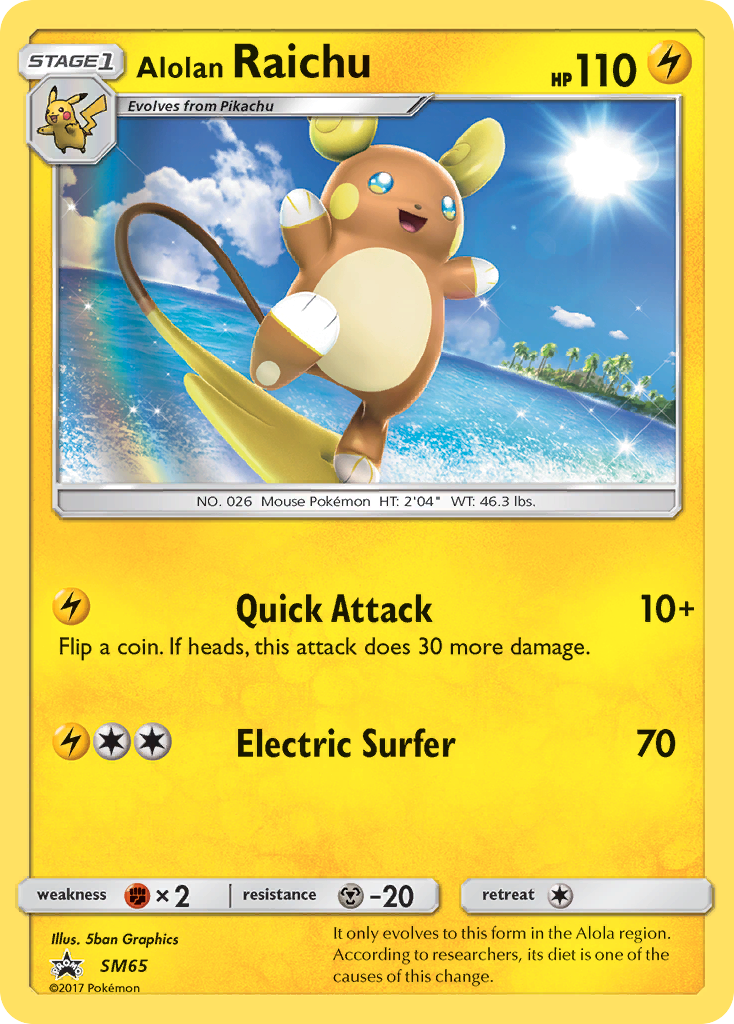Alolan Raichu (SM65) [Sun & Moon: Black Star Promos] - Card Brawlers | Quebec | Canada | Yu-Gi-Oh!
