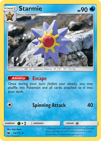 Starmie (16/111) [Sun & Moon: Crimson Invasion] - Card Brawlers | Quebec | Canada | Yu-Gi-Oh!