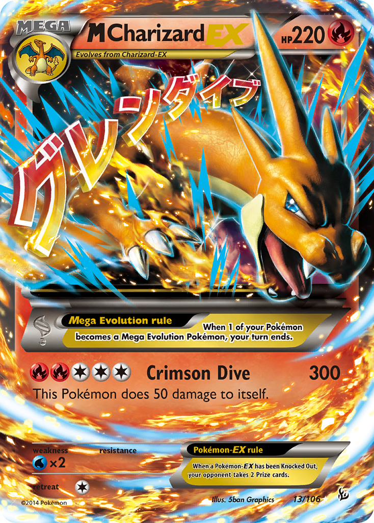 M Charizard EX (13/106) [XY: Flashfire] - Card Brawlers | Quebec | Canada | Yu-Gi-Oh!