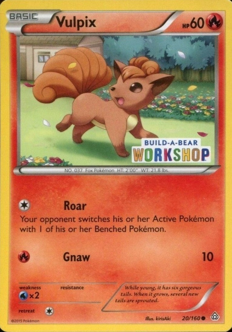 Vulpix (20/160) (Build A Bear Workshop Exclusive) [XY: Primal Clash] - Card Brawlers | Quebec | Canada | Yu-Gi-Oh!