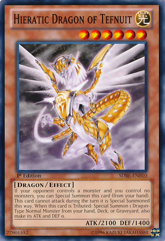 Hieratic Dragon of Tefnuit [SDBE-EN010] Common - Card Brawlers | Quebec | Canada | Yu-Gi-Oh!