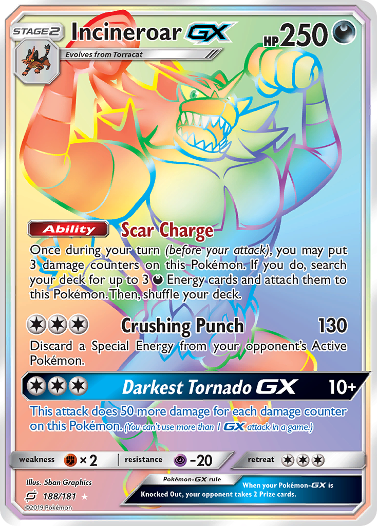 Incineroar GX (188/181) [Sun & Moon: Team Up] - Card Brawlers | Quebec | Canada | Yu-Gi-Oh!