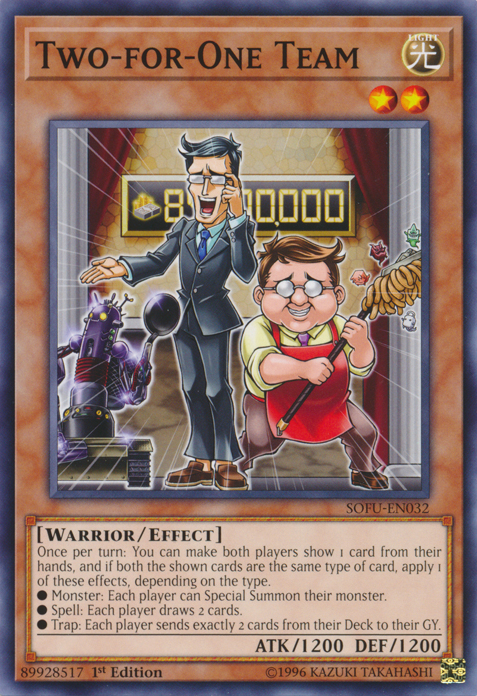 Two-for-One Team [SOFU-EN032] Short Print - Yu-Gi-Oh! - Card Brawlers | Quebec | Canada |