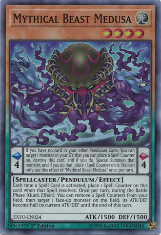 Mythical Beast Medusa [EXFO-EN024] Super Rare - Card Brawlers | Quebec | Canada | Yu-Gi-Oh!