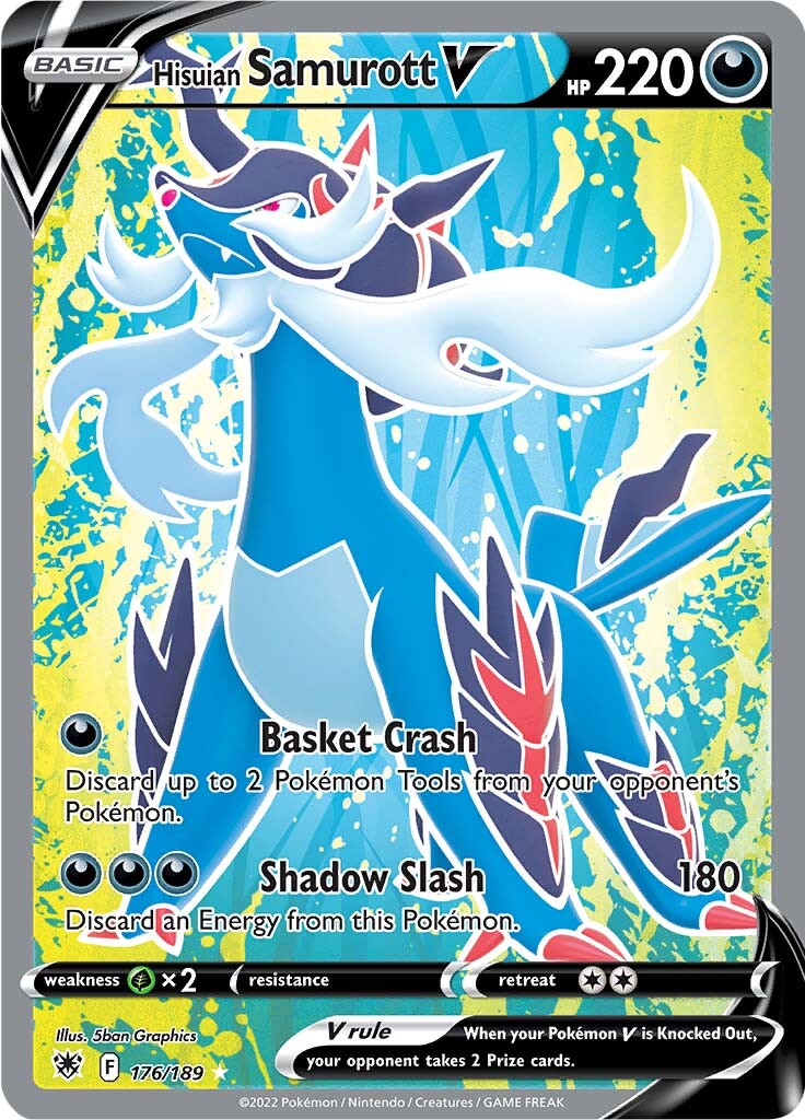 Hisuian Samurott V (176/189) [Sword & Shield: Astral Radiance] - Card Brawlers | Quebec | Canada | Yu-Gi-Oh!
