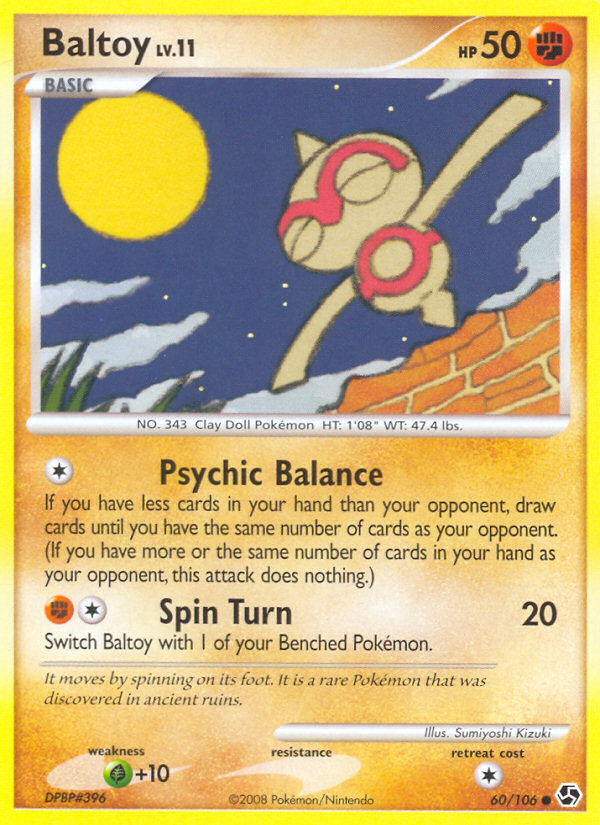 Baltoy (60/106) [Diamond & Pearl: Great Encounters] - Card Brawlers | Quebec | Canada | Yu-Gi-Oh!
