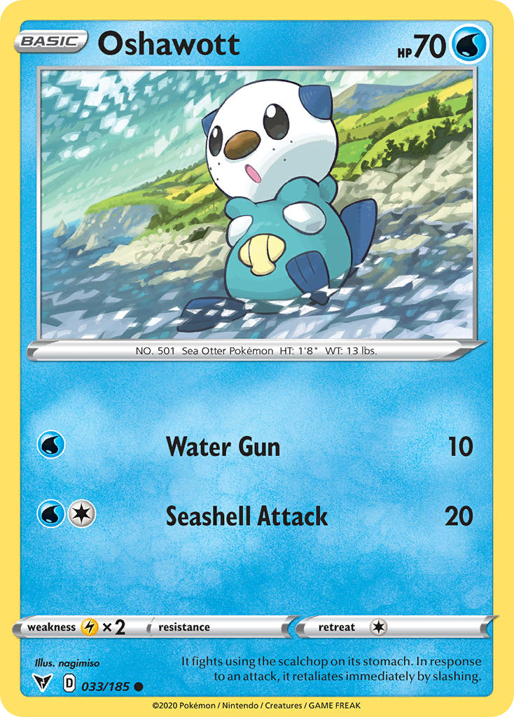 Oshawott (033/185) [Sword & Shield: Vivid Voltage] - Card Brawlers | Quebec | Canada | Yu-Gi-Oh!