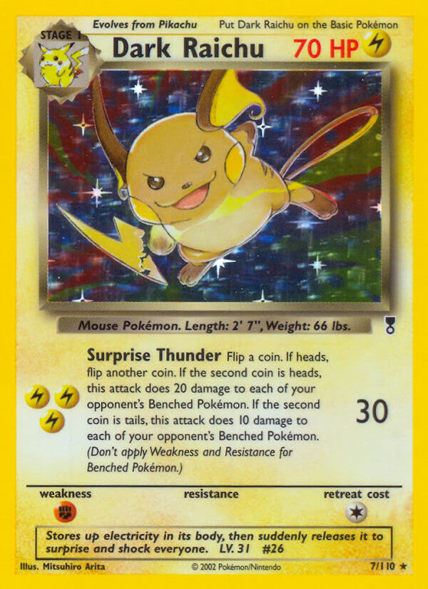 Dark Raichu (7/110) (WotC) (Theme Deck Exclusive) [Legendary Collection] - Card Brawlers | Quebec | Canada | Yu-Gi-Oh!