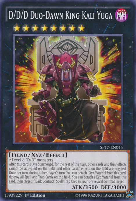 D/D/D Duo-Dawn King Kali Yuga [SP17-EN045] Common - Yu-Gi-Oh! - Card Brawlers | Quebec | Canada |