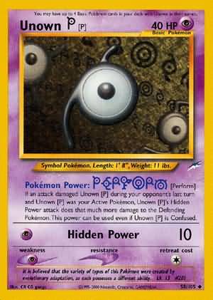 Unown [P] (58/105) [Neo Destiny Unlimited] - Card Brawlers | Quebec | Canada | Yu-Gi-Oh!