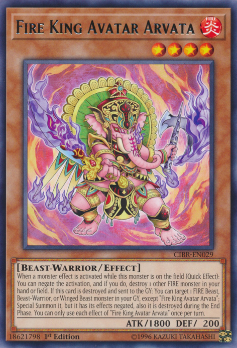 Fire King Avatar Arvata [CIBR-EN029] Rare - Yu-Gi-Oh! - Card Brawlers | Quebec | Canada |