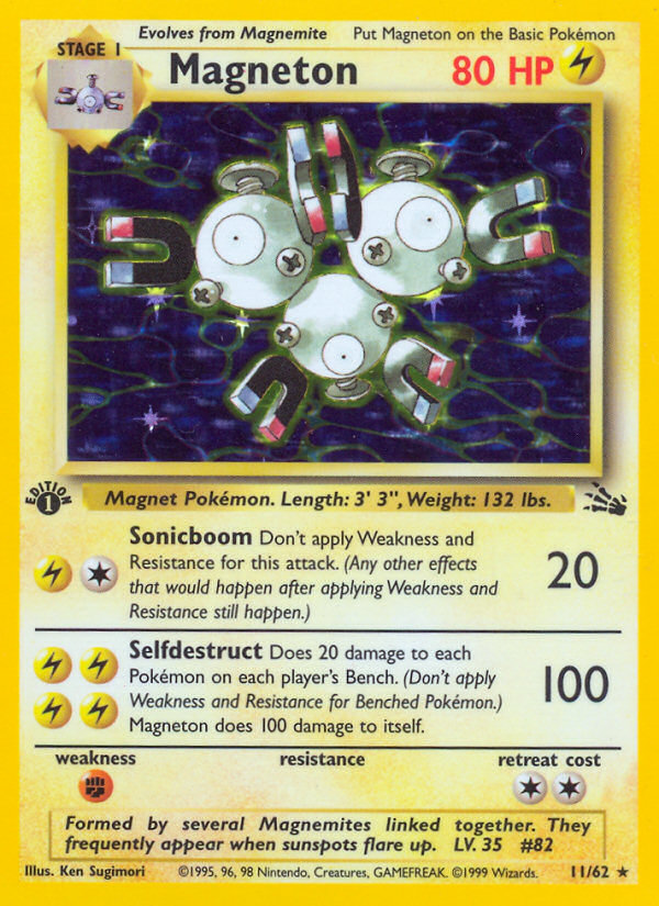 Magneton (11/62) [Fossil 1st Edition] - Card Brawlers | Quebec | Canada | Yu-Gi-Oh!
