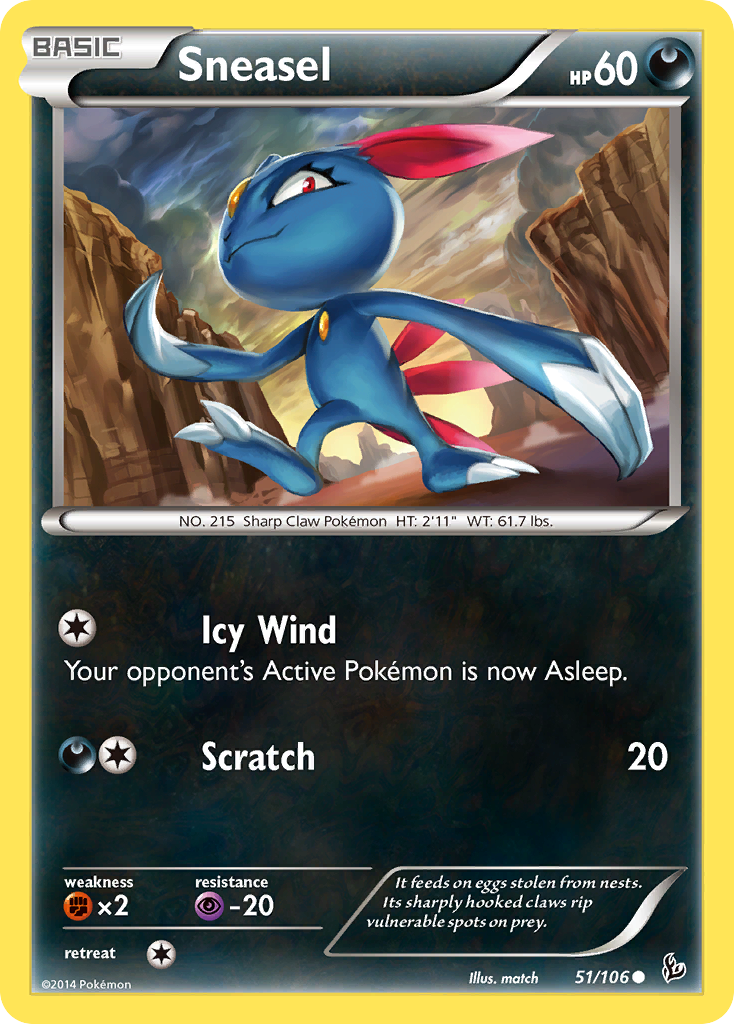 Sneasel (51/106) [XY: Flashfire] - Card Brawlers | Quebec | Canada | Yu-Gi-Oh!