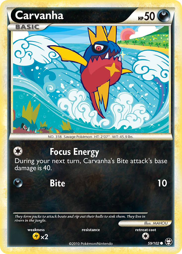 Carvanha (59/102) [HeartGold & SoulSilver: Triumphant] - Card Brawlers | Quebec | Canada | Yu-Gi-Oh!