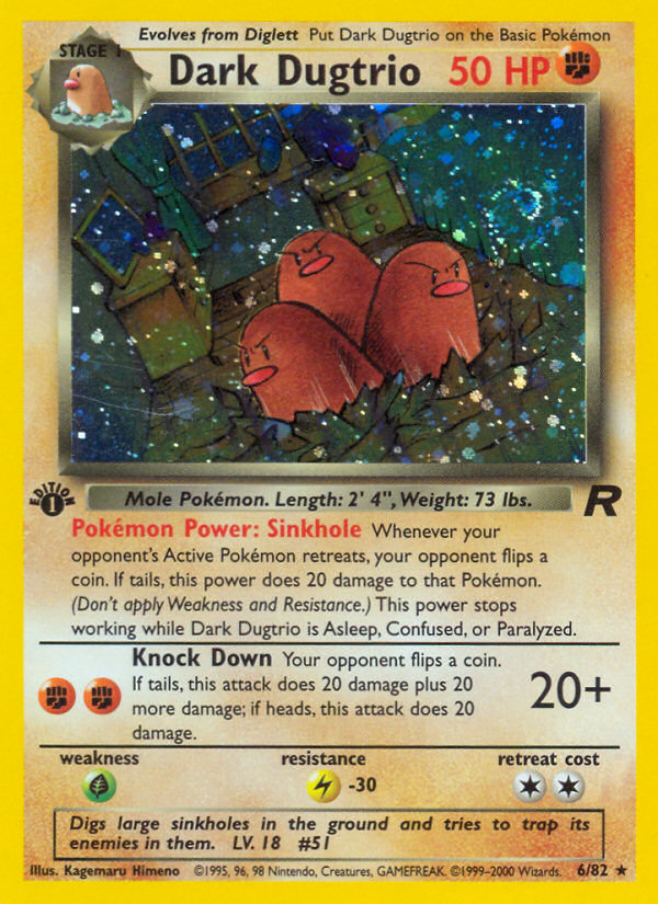 Dark Dugtrio (6/82) [Team Rocket 1st Edition] - Card Brawlers | Quebec | Canada | Yu-Gi-Oh!