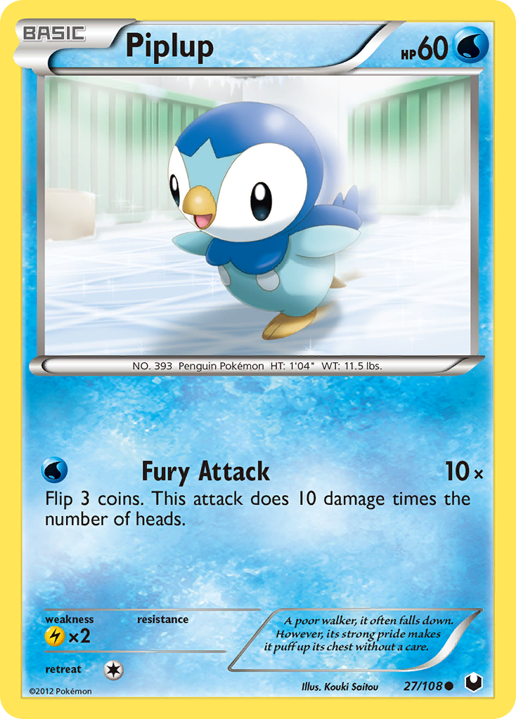 Piplup (27/108) [Black & White: Dark Explorers] - Card Brawlers | Quebec | Canada | Yu-Gi-Oh!