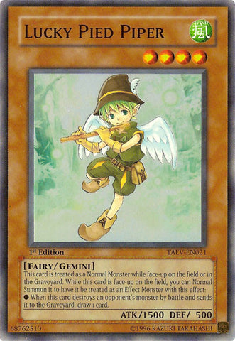 Lucky Pied Piper [TAEV-EN021] Super Rare - Card Brawlers | Quebec | Canada | Yu-Gi-Oh!