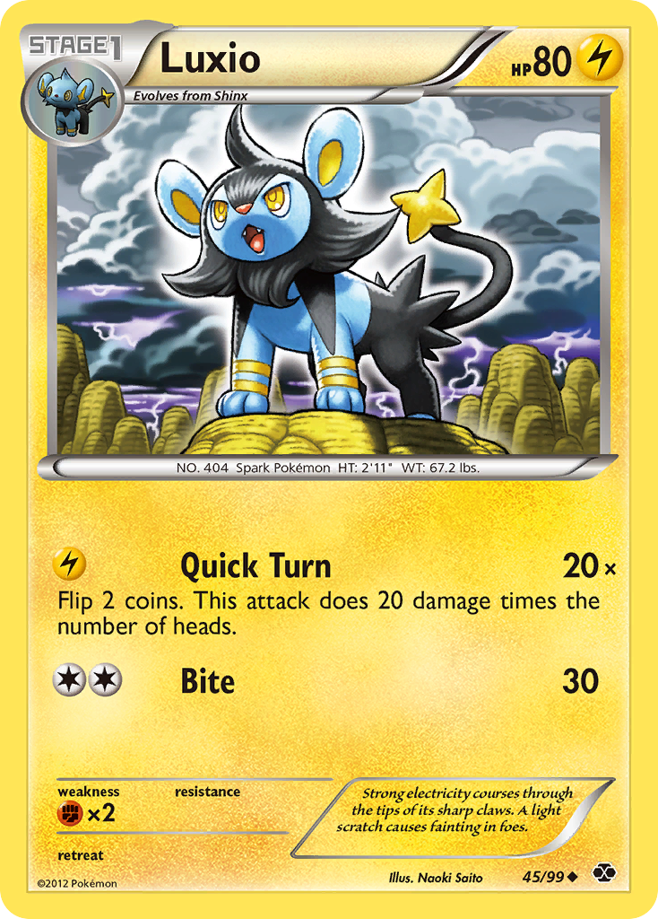 Luxio (45/99) [Black & White: Next Destinies] - Card Brawlers | Quebec | Canada | Yu-Gi-Oh!