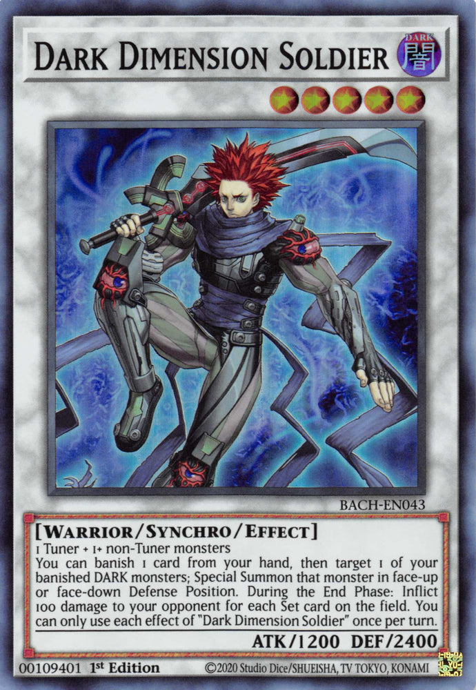 Dark Dimension Soldier [BACH-EN043] Super Rare - Card Brawlers | Quebec | Canada | Yu-Gi-Oh!