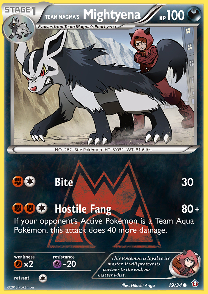 Team Magma's Mightyena (19/34) [XY: Double Crisis] - Card Brawlers | Quebec | Canada | Yu-Gi-Oh!