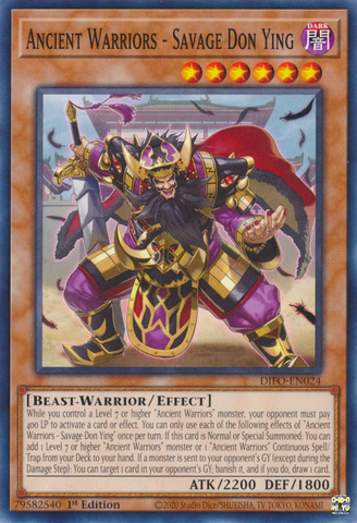 Ancient Warriors - Savage Don Ying [DIFO-EN024] Common - Card Brawlers | Quebec | Canada | Yu-Gi-Oh!