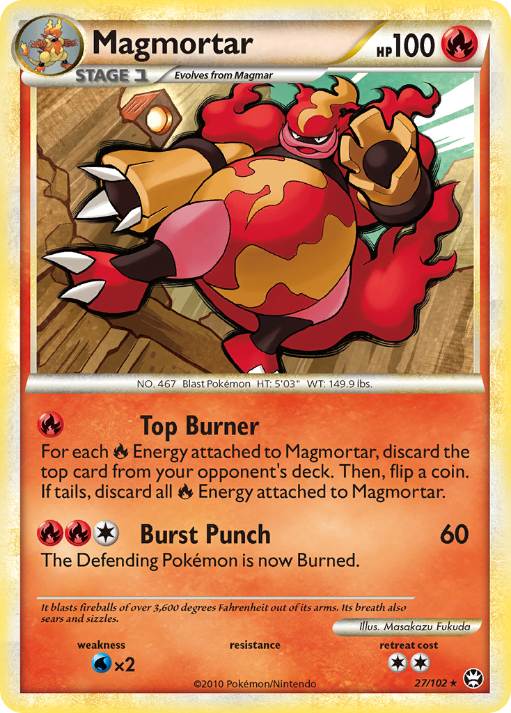 Magmortar (27/102) [HeartGold & SoulSilver: Triumphant] - Card Brawlers | Quebec | Canada | Yu-Gi-Oh!