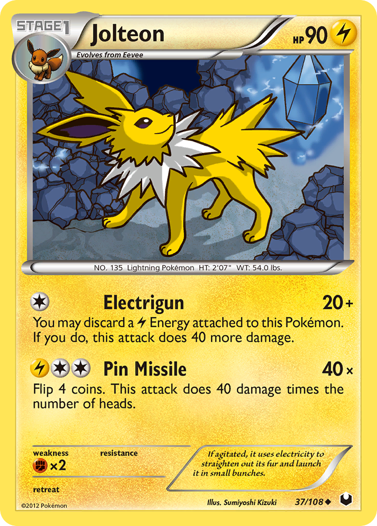 Jolteon (37/108) [Black & White: Dark Explorers] - Card Brawlers | Quebec | Canada | Yu-Gi-Oh!