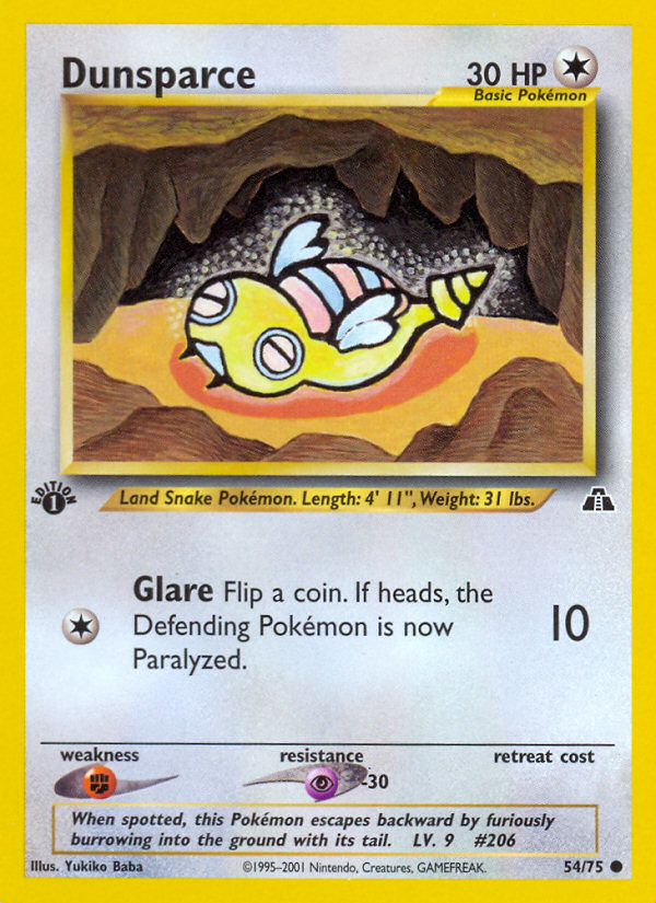 Dunsparce (54/75) [Neo Discovery 1st Edition] - Card Brawlers | Quebec | Canada | Yu-Gi-Oh!