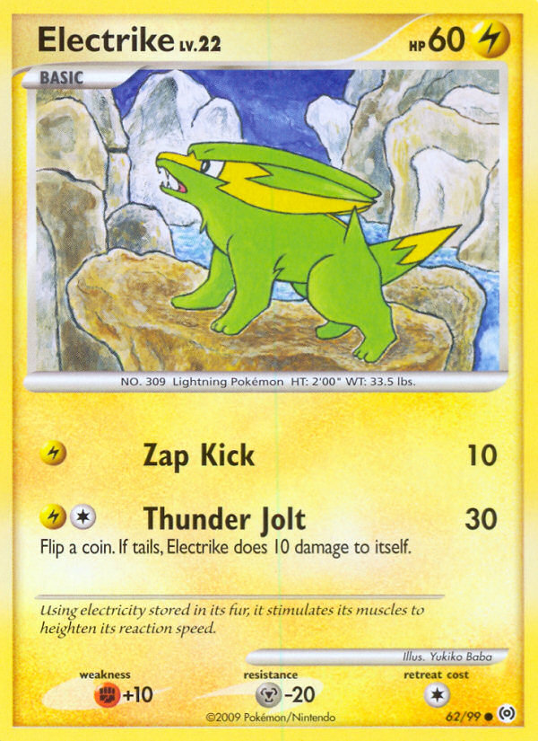 Electrike (62/99) [Platinum: Arceus] - Card Brawlers | Quebec | Canada | Yu-Gi-Oh!
