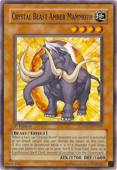 Crystal Beast Amber Mammoth [DP07-EN005] Common - Yu-Gi-Oh! - Card Brawlers | Quebec | Canada |