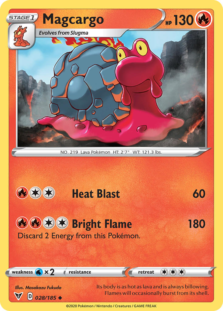 Magcargo (028/185) [Sword & Shield: Vivid Voltage] - Card Brawlers | Quebec | Canada | Yu-Gi-Oh!