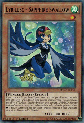 Lyrilusc - Sapphire Swallow [MACR-EN013] Common - Yu-Gi-Oh! - Card Brawlers | Quebec | Canada |