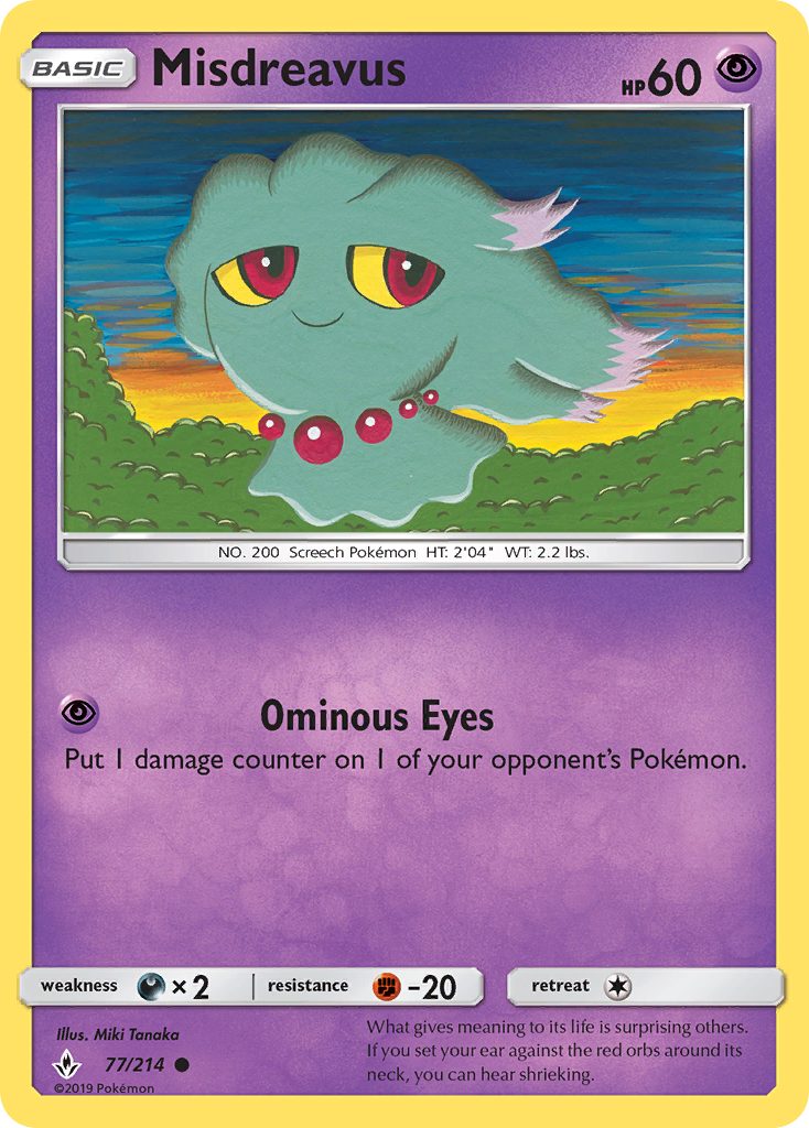 Misdreavus (77/214) [Sun & Moon: Unbroken Bonds] - Card Brawlers | Quebec | Canada | Yu-Gi-Oh!