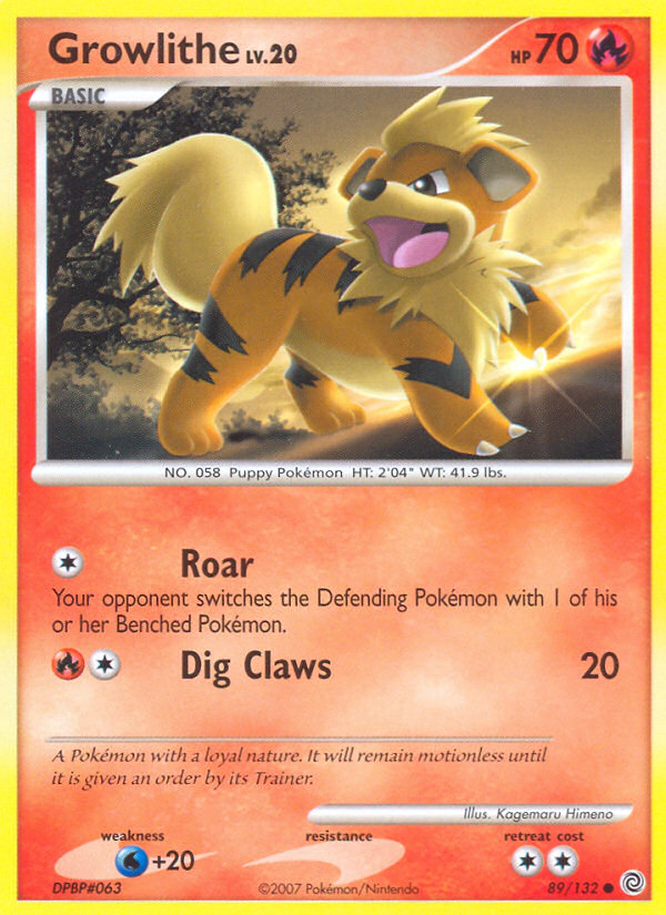 Growlithe (89/132) [Diamond & Pearl: Secret Wonders] - Card Brawlers | Quebec | Canada | Yu-Gi-Oh!