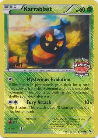Karrablast (8/101) (Championship Promo Staff) [Black & White: Noble Victories] - Card Brawlers | Quebec | Canada | Yu-Gi-Oh!