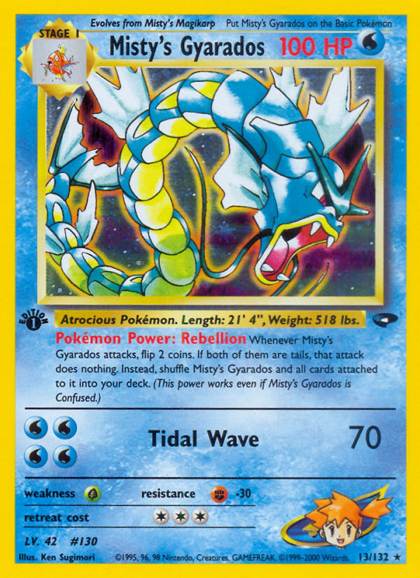 Misty's Gyarados (13/132) [Gym Challenge 1st Edition] - Card Brawlers | Quebec | Canada | Yu-Gi-Oh!