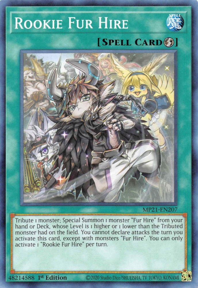 Rookie Fur Hire [MP21-EN207] Common - Card Brawlers | Quebec | Canada | Yu-Gi-Oh!