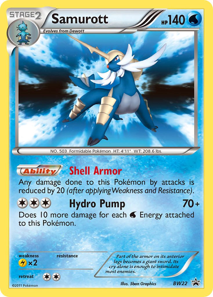Samurott (BW22) [Black & White: Black Star Promos] - Card Brawlers | Quebec | Canada | Yu-Gi-Oh!