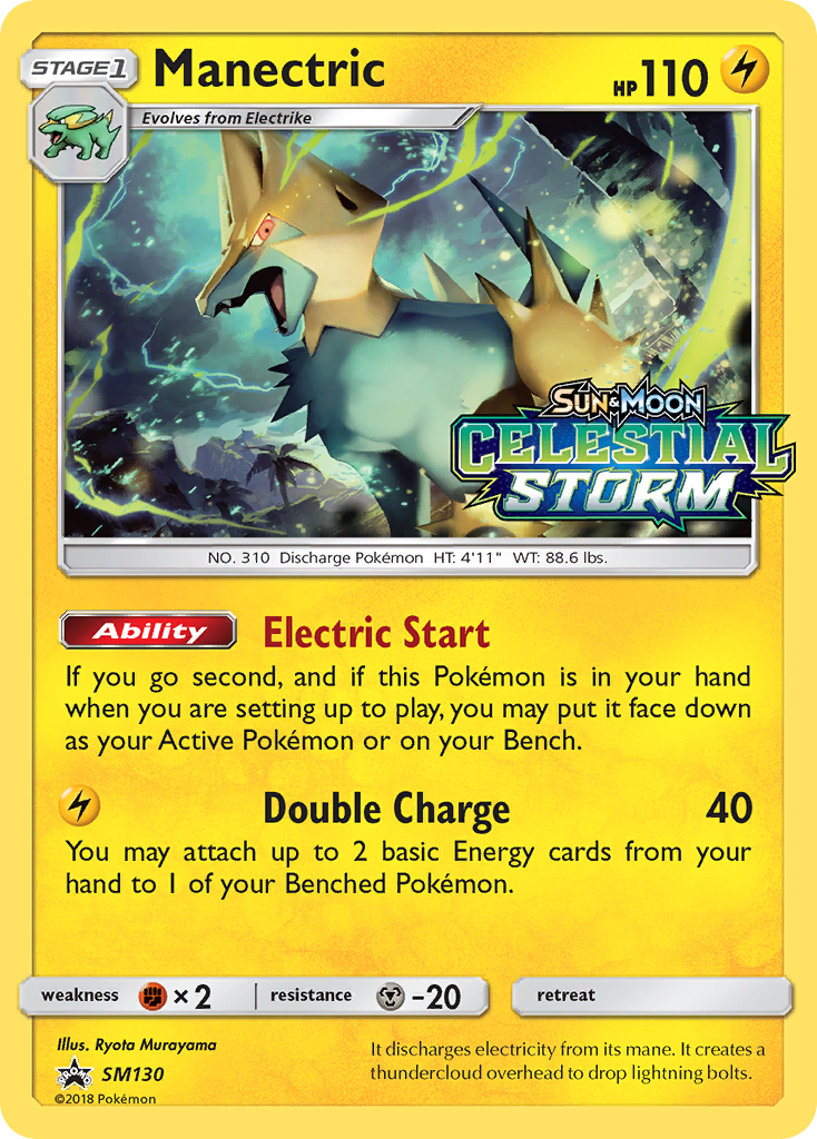 Manectric (SM130) [Sun & Moon: Black Star Promos] - Card Brawlers | Quebec | Canada | Yu-Gi-Oh!