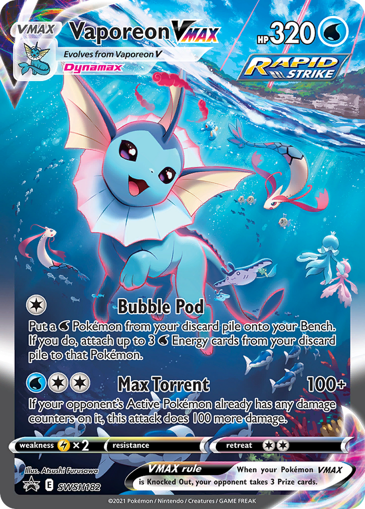 Vaporeon VMAX (SWSH182) (Jumbo Card) [Sword & Shield: Black Star Promos] - Card Brawlers | Quebec | Canada | Yu-Gi-Oh!