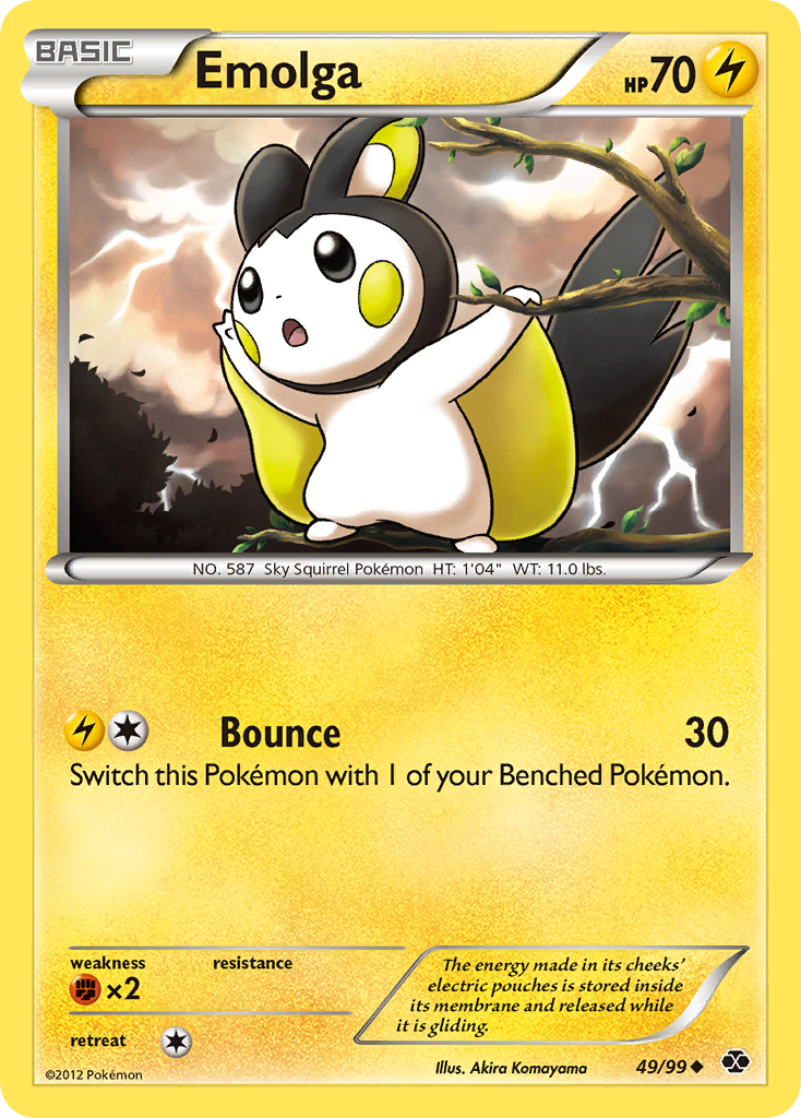Emolga (49/99) [Black & White: Next Destinies] - Card Brawlers | Quebec | Canada | Yu-Gi-Oh!