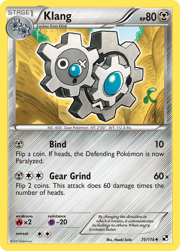 Klang (75/114) [Black & White: Base Set] - Card Brawlers | Quebec | Canada | Yu-Gi-Oh!
