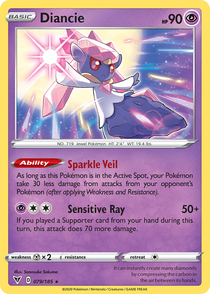 Diancie (079/185) [Sword & Shield: Vivid Voltage] - Card Brawlers | Quebec | Canada | Yu-Gi-Oh!