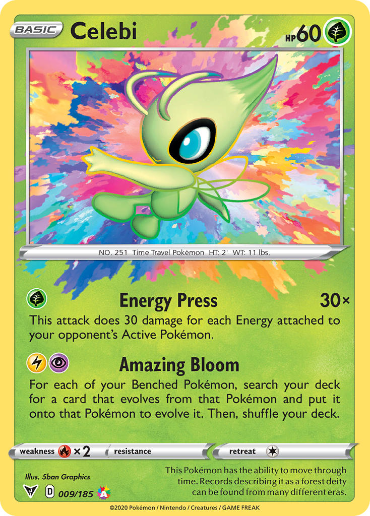 Celebi (009/185) [Sword & Shield: Vivid Voltage] - Card Brawlers | Quebec | Canada | Yu-Gi-Oh!