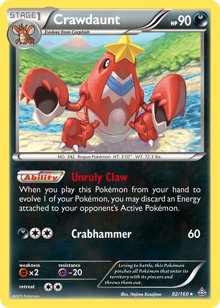 Crawdaunt (92/160) [XY: Primal Clash] - Card Brawlers | Quebec | Canada | Yu-Gi-Oh!