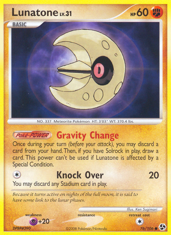 Lunatone (76/106) [Diamond & Pearl: Great Encounters] - Card Brawlers | Quebec | Canada | Yu-Gi-Oh!