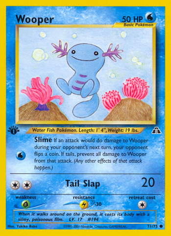 Wooper (71/75) [Neo Discovery 1st Edition] - Card Brawlers | Quebec | Canada | Yu-Gi-Oh!